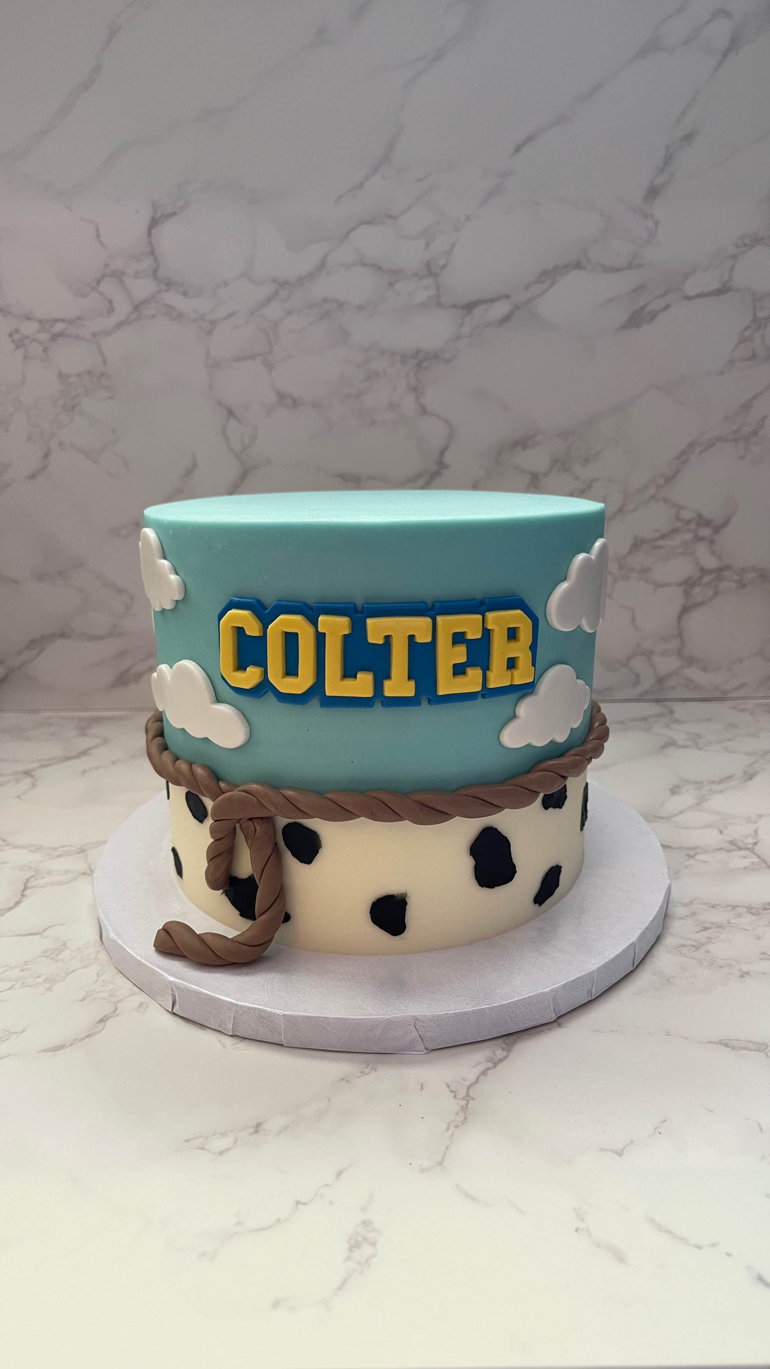 Elegant custom celebration cake