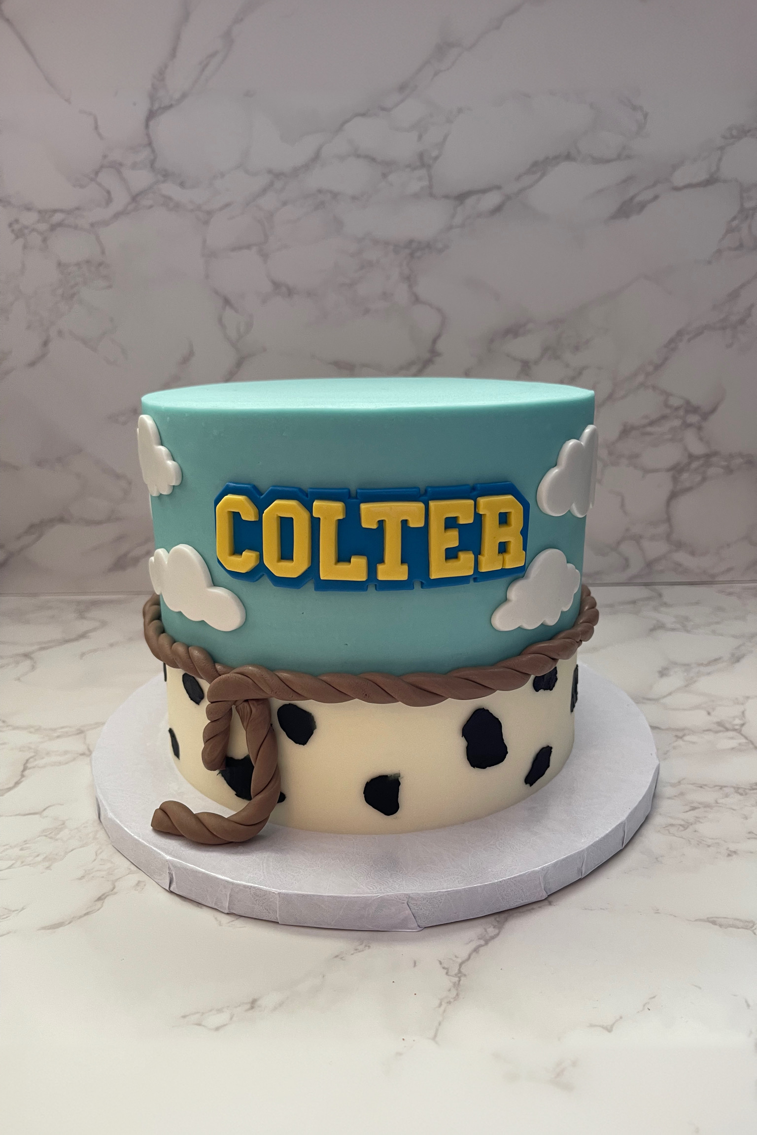 Elegant custom celebration cake