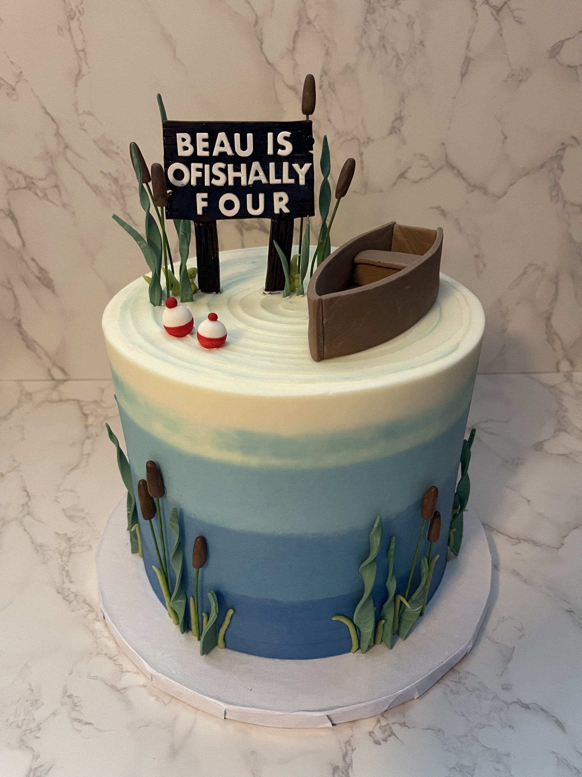 Refined tiered cake